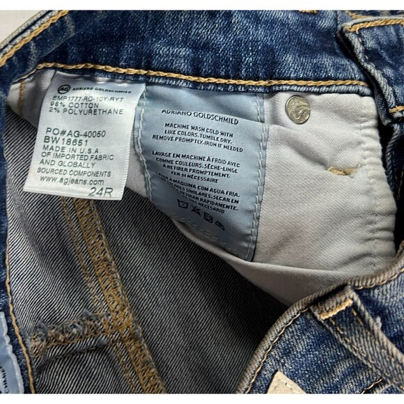 AG Farrah Ankle Skinny Jeans  Women's Size 24  AG-ED Denim  Hi-Rise Step Hem - Picture 7 of 8